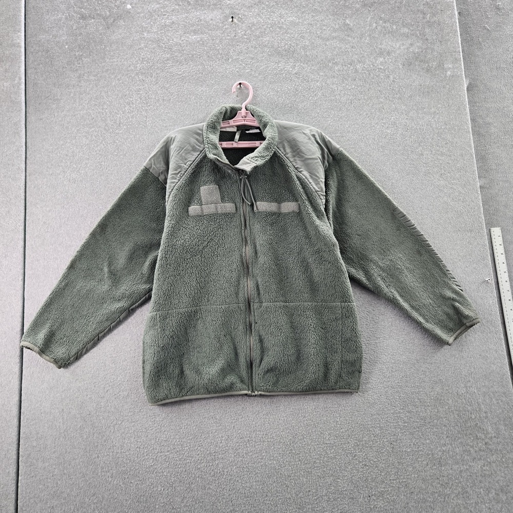 US Army Men Jacket XL Green Fleece Cold Weather GEN III READ